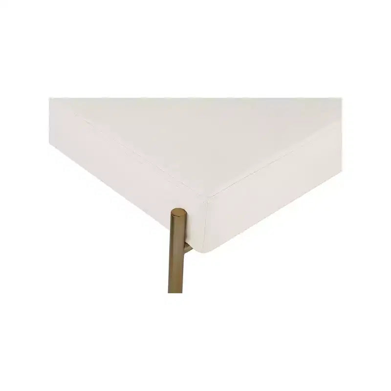 Meridian Furniture, Chaise de salle à manger Carly en similicuir et tissu bouclé, lot de 2