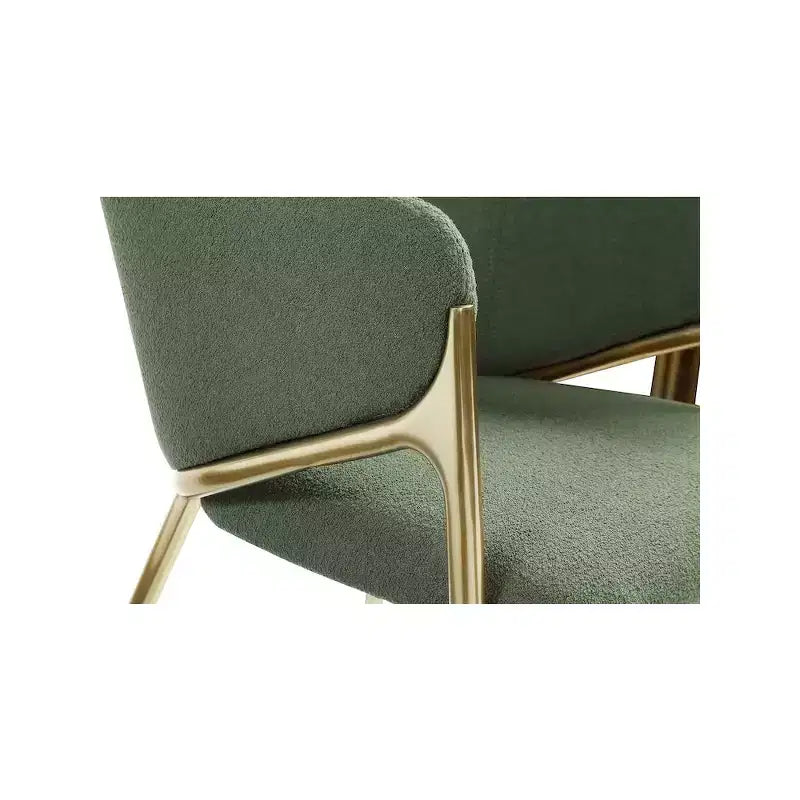 Meridian Furniture, Chaises de salle à manger Nial en tissu bouclé, ensemble de 2