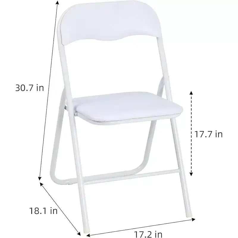 Chaises pliantes, chaises pliantes portables en métal avec coussin pour événements intérieurs et extérieurs, patins antidérapants, chaises empilables