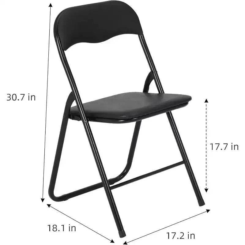 Chaises pliantes, chaises pliantes portables en métal avec coussin pour événements intérieurs et extérieurs, patins antidérapants, chaises empilables