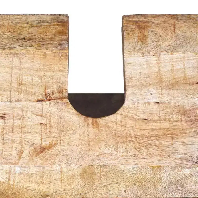 vidaXL Meuble sous-lavabo en Bois de Mangue Massif avec Miroir Style Antique - Unique, Robuste, Meuble de 60 cm avec 2 Étagères et Variations de Grain du Bois
