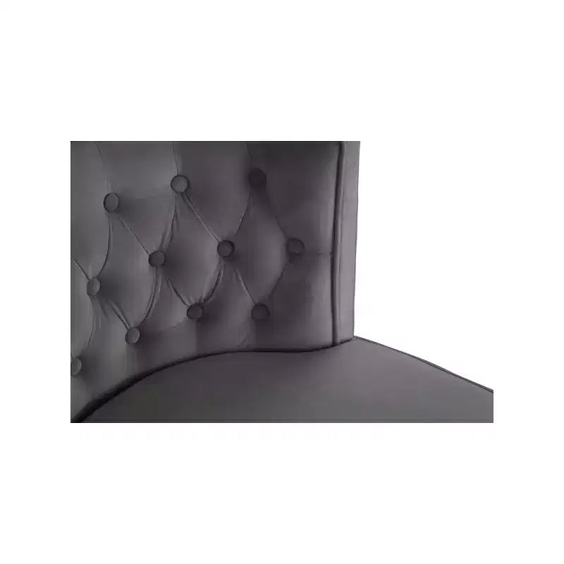 Meridian Furniture, Chaises de salle à manger en velours Perry, lot de 2