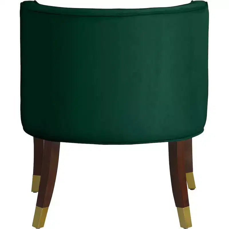 Meridian Furniture, Chaises de salle à manger en velours Perry, lot de 2