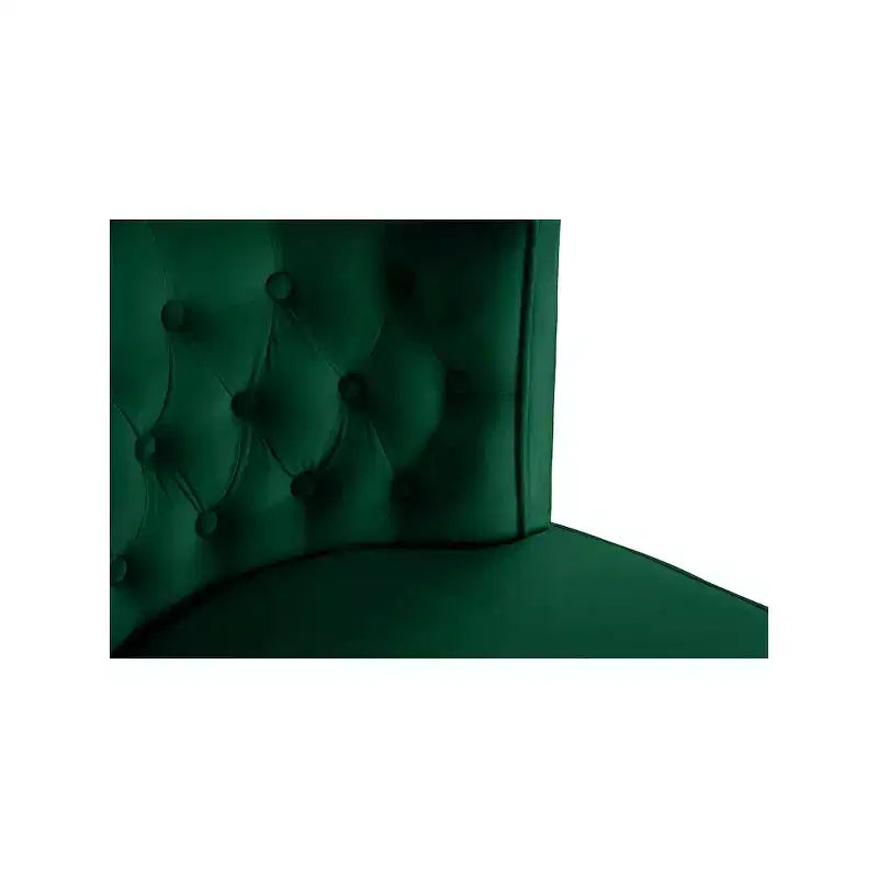 Meridian Furniture, Chaises de salle à manger en velours Perry, lot de 2