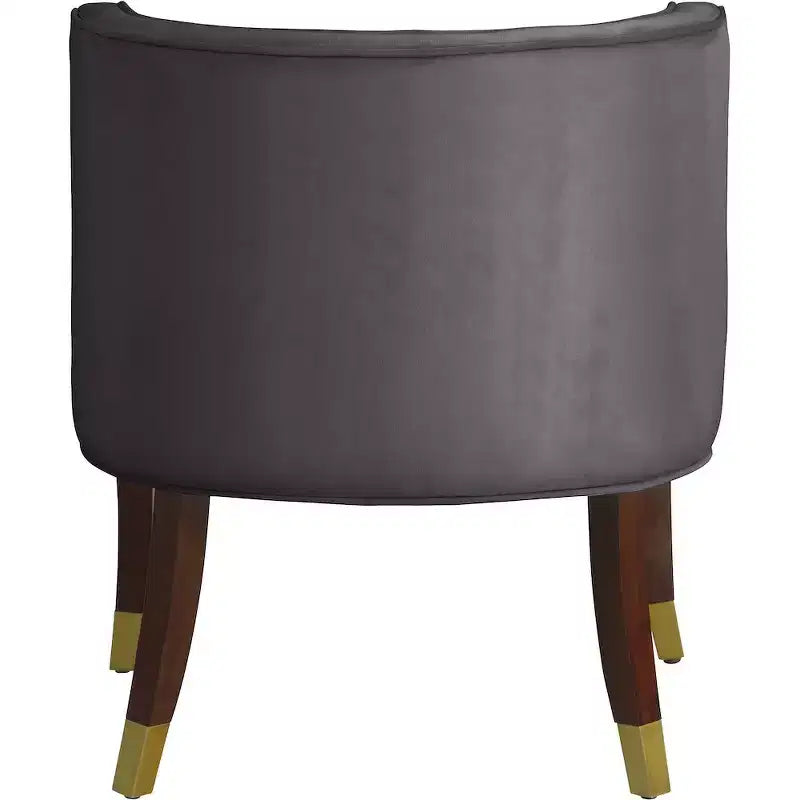 Meridian Furniture, Chaises de salle à manger en velours Perry, lot de 2