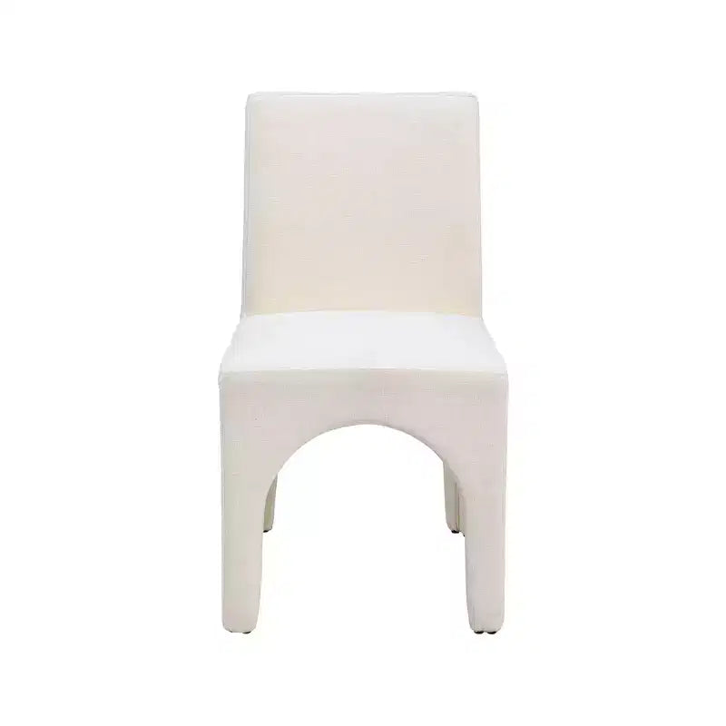 Meridian Furniture, Chaises de salle à manger en tissu texturé lin Gramercy, lot de 2
