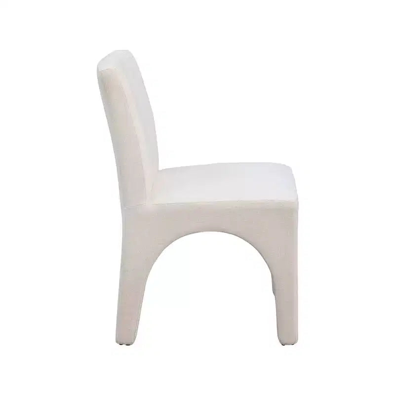 Meridian Furniture, Chaises de salle à manger en tissu texturé lin Gramercy, lot de 2