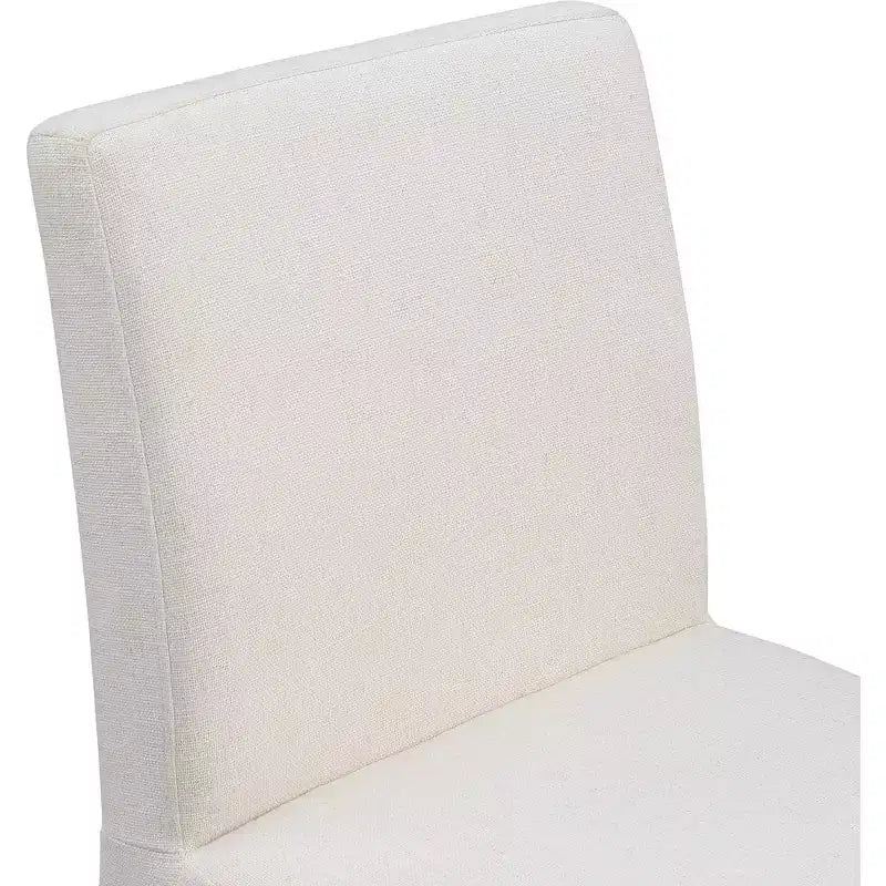 Meridian Furniture, Chaises de salle à manger en tissu texturé lin Gramercy, lot de 2