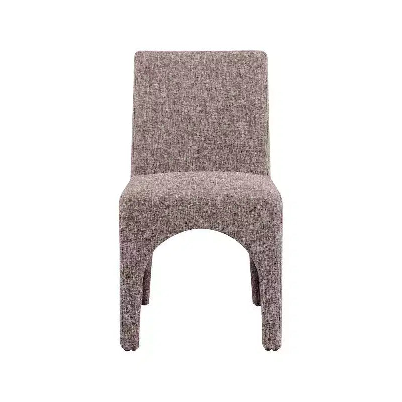 Meridian Furniture, Chaises de salle à manger en tissu texturé lin Gramercy, lot de 2
