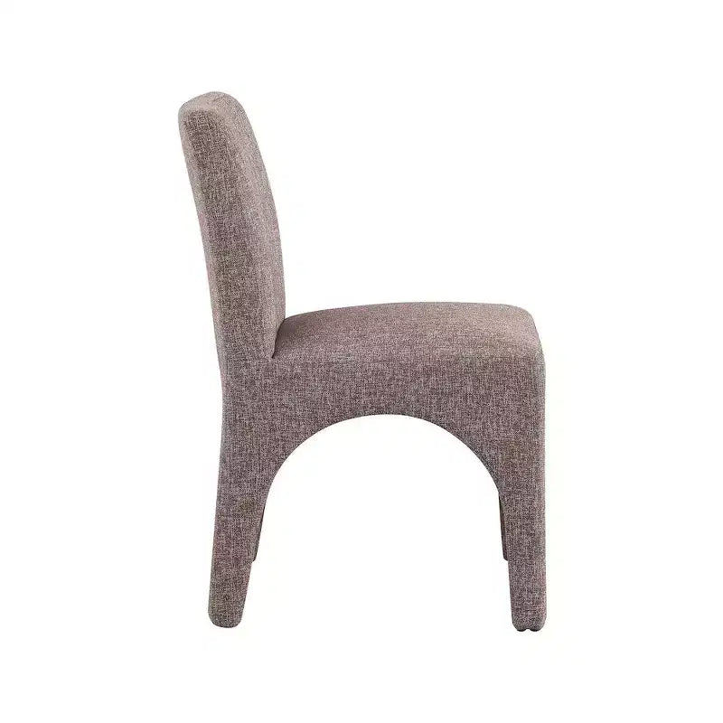Meridian Furniture, Chaises de salle à manger en tissu texturé lin Gramercy, lot de 2