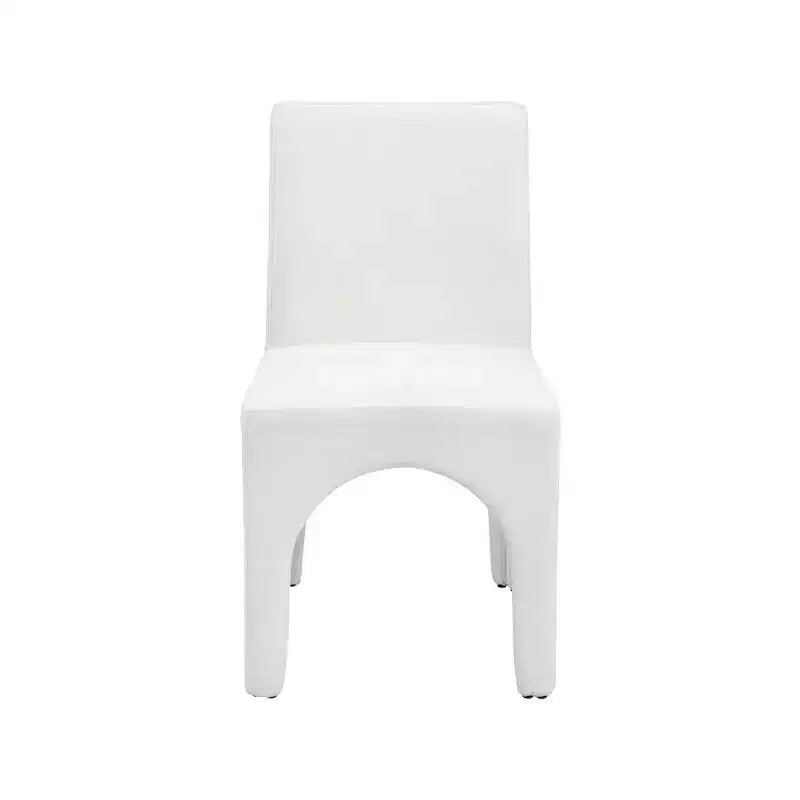 Meridian Furniture, Chaises de salle à manger en tissu texturé lin Gramercy, lot de 2