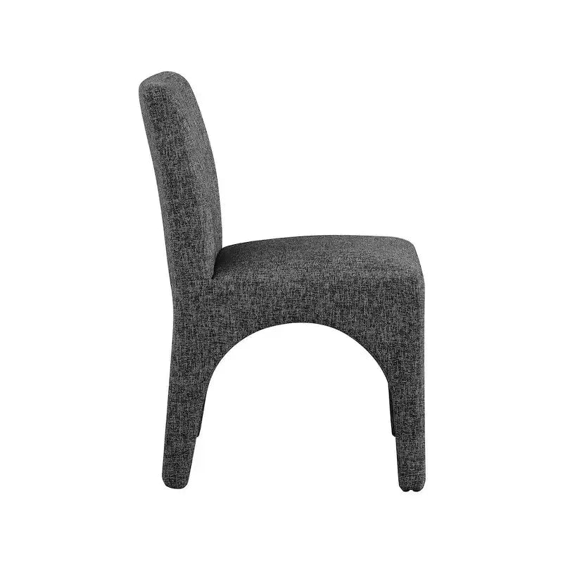 Meridian Furniture, Chaises de salle à manger en tissu texturé lin Gramercy, lot de 2