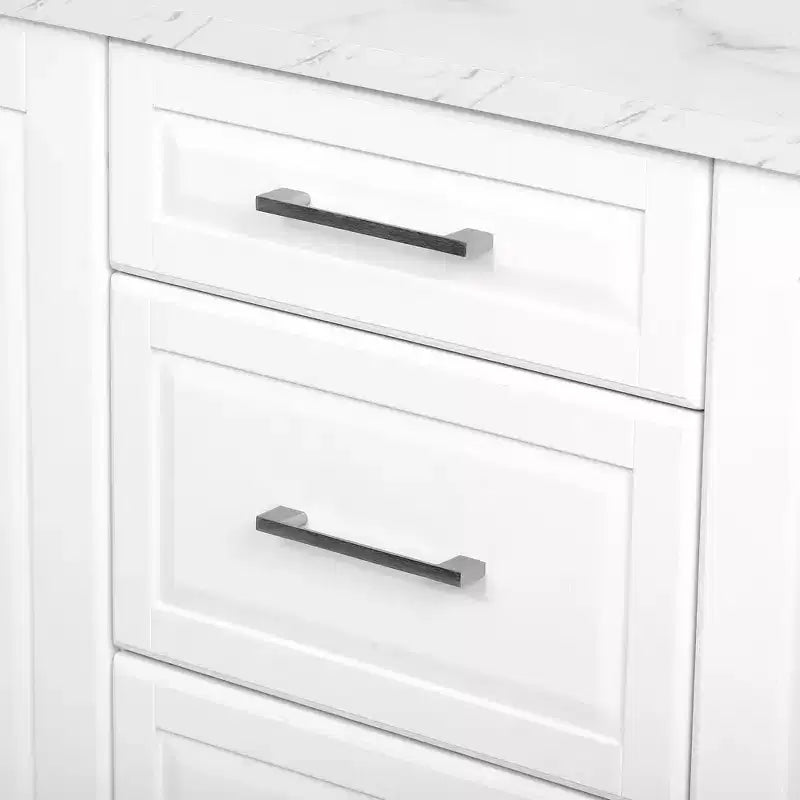 Îlot de cuisine Whisen 50,7, meuble poubelle inclinable, organiseur coulissant, 5 roulettes et abattant