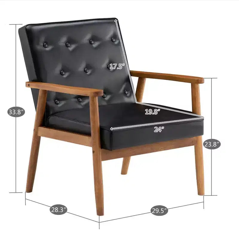 Chaise d'appoint en bois massif Karl Home