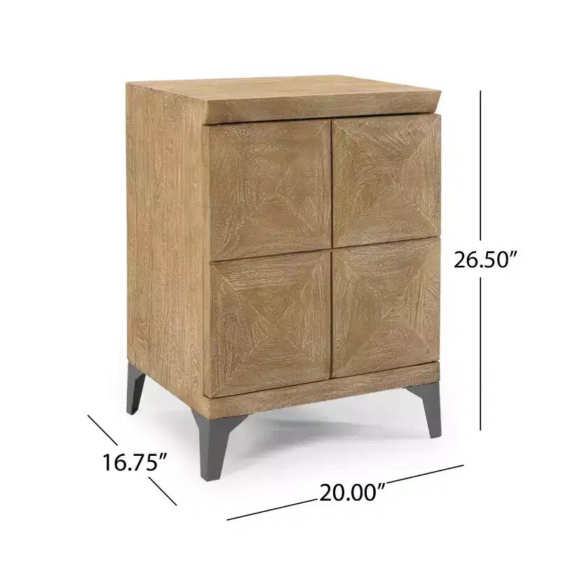 Christopher Knight Home Glover Armoire bohème faite à la main en bois de manguier et fer
