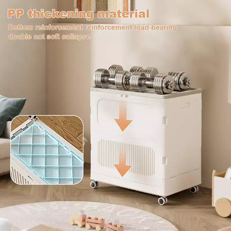 Panier à linge roulant avec couvercle, boîte de rangement avec roues et couvercle, grande boîte à jouets pour buanderie, chambre d'enfant, salle de jeux