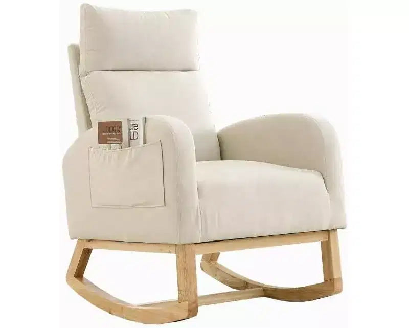 Fauteuil à bascule Acekool Boucle - Planeur moelleux avec poches latérales et dossier haut