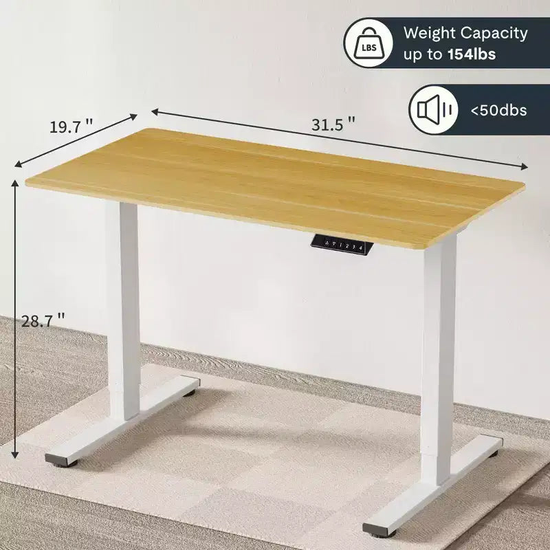 Bureau debout électrique monobloc réglable en hauteur, poste de travail informatique pour bureau à domicile, bureau assis-debout