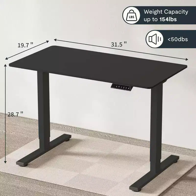 Bureau debout électrique monobloc réglable en hauteur, poste de travail informatique pour bureau à domicile, bureau assis-debout