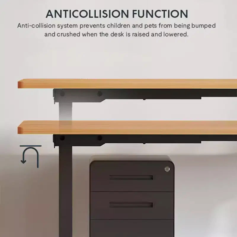 Bureau debout électrique monobloc réglable en hauteur, poste de travail informatique pour bureau à domicile, bureau assis-debout