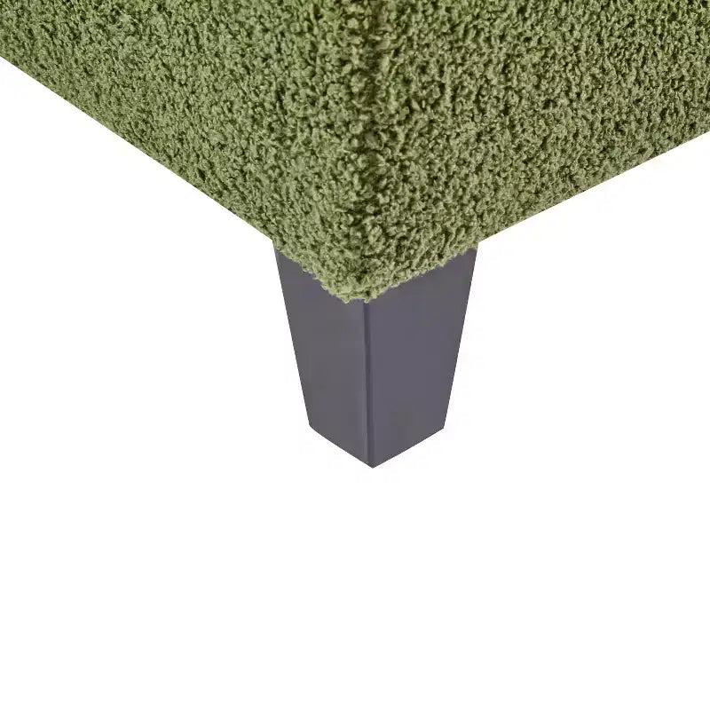 Christopher Knight Lumine Pouf de rangement moderne rembourré en bouclé avec couvercle à charnière