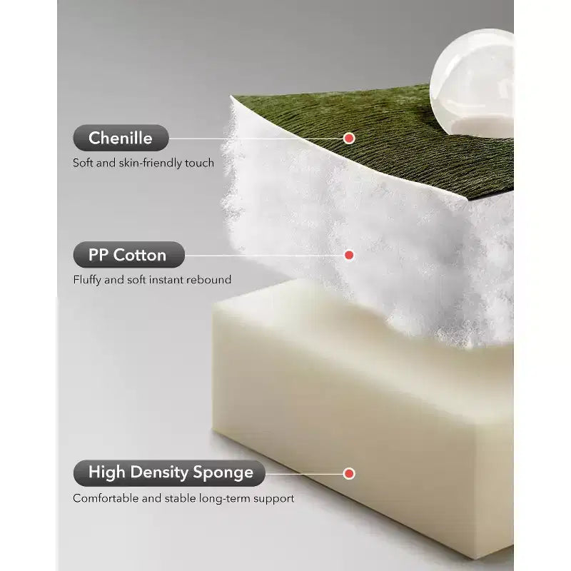 Fauteuil inclinable pivotant Acekool avec rotation à 360°, bascule à 30° et inclinaison à 135°, revêtement en chenille et cadre en acier pour petits espaces