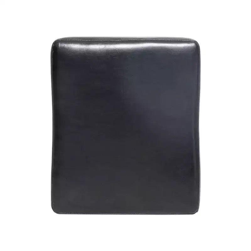 GDFStudio Ogden Tabouret de comptoir sans dossier 66 cm en cuir reconstitué et hévéa (lot de 2)