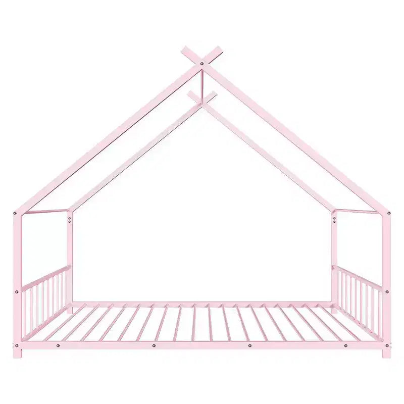 Karl Home Lit cabane Montessori en métal taille jumeau pour enfants