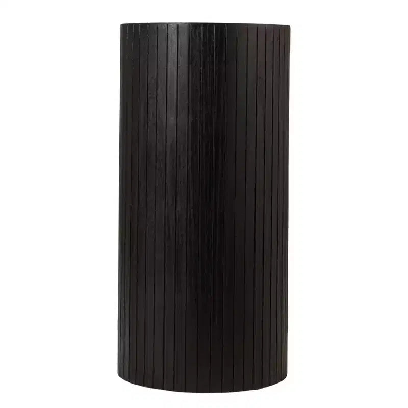 Storied Home Table Console Moderne Noire à Bords Arrondis