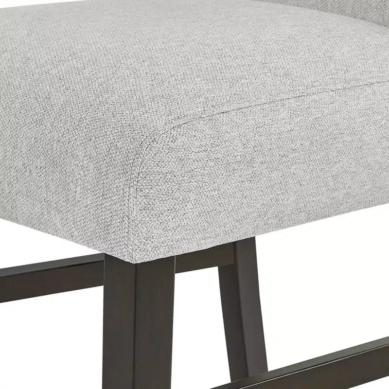 Tabourets de comptoir rembourrés modernes Roundhill Furniture Cavira, lot de 2, gris