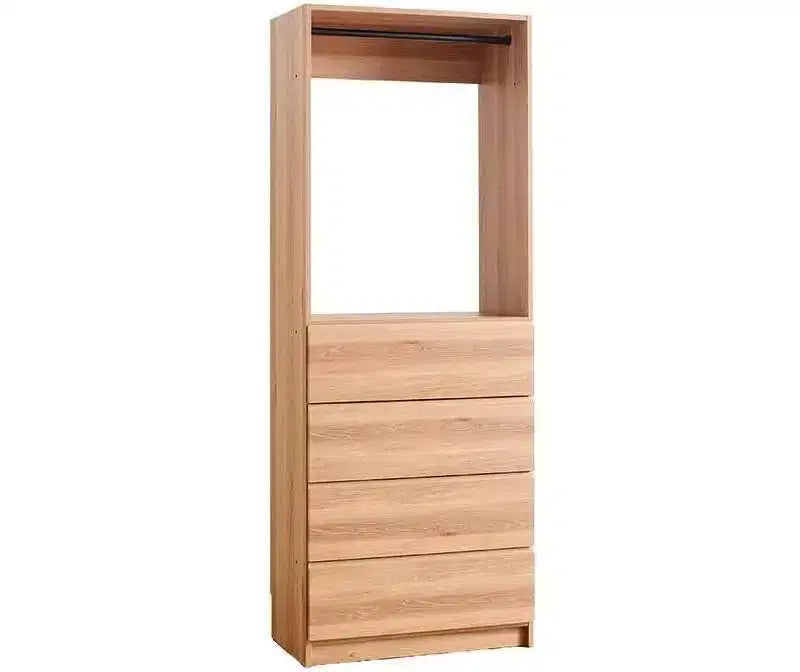 Placard de plain-pied HomeStock Prosper 32 en bois avec quatre tiroirs