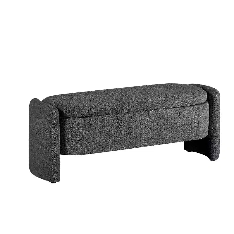 Banc Coffre de Rangement Polyvalent Grande Taille TUYOHW : Spacieux, Durable et Élégant pour Toute Pièce, Gris