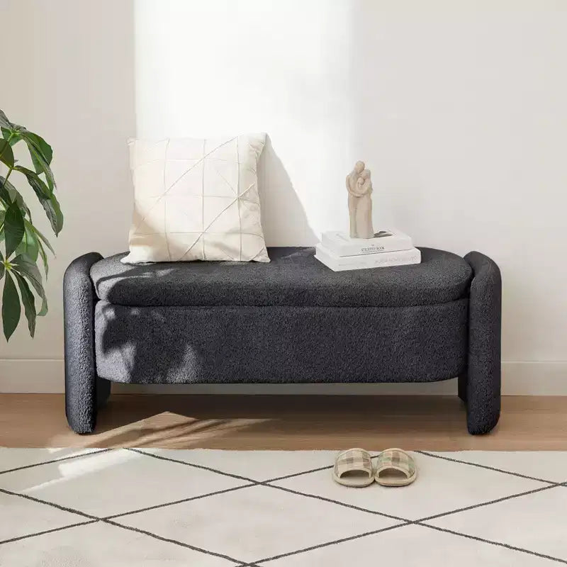 Banc Coffre de Rangement Polyvalent Grande Taille TUYOHW : Spacieux, Durable et Élégant pour Toute Pièce, Gris