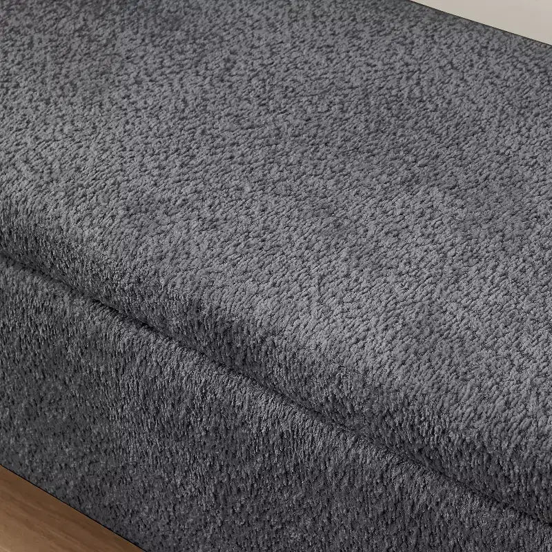 Banc Coffre de Rangement Polyvalent Grande Taille TUYOHW : Spacieux, Durable et Élégant pour Toute Pièce, Gris