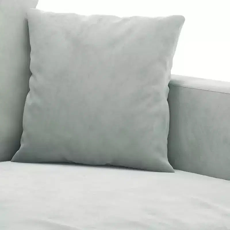vidaXL Canapé 2 places luxueux en velours gris clair - Siège confortablement rembourré et épais avec structure en métal robuste et design moderne