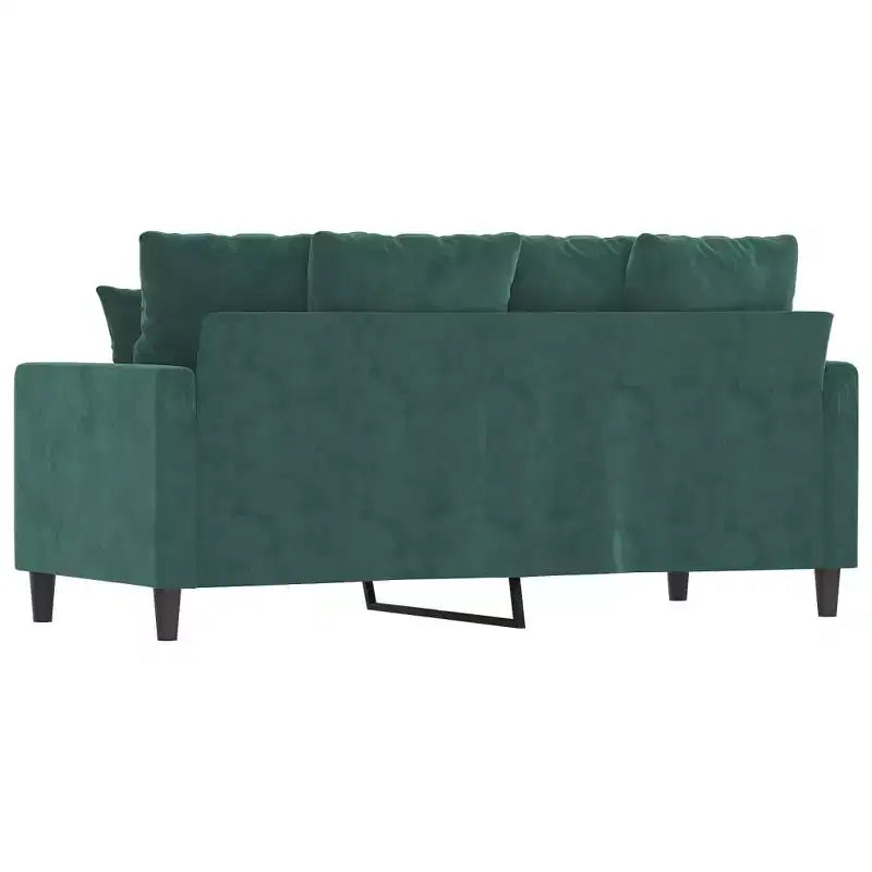 vidaXL Canapé 2 places en velours Style moderne gris foncé avec un cadre en métal robuste et une assise confortable