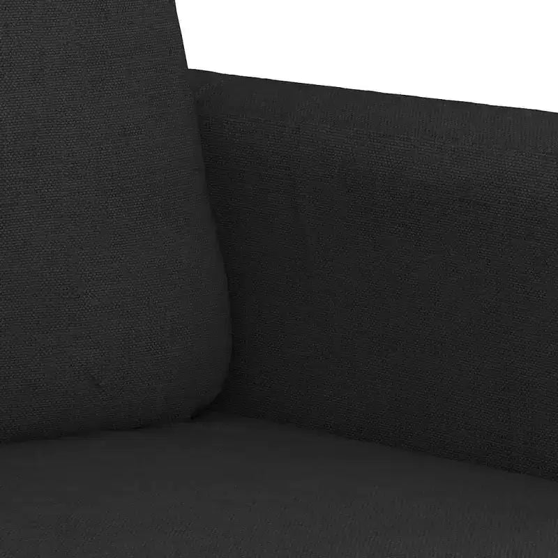 vidaXL Fauteuil de salon rembourré Tissu Noir 23,6
