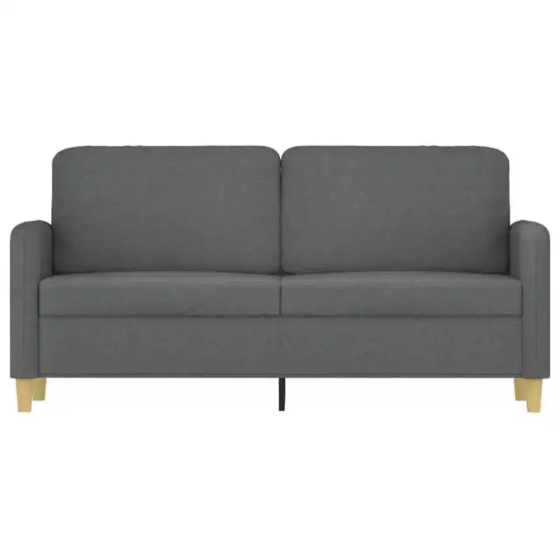 vidaXL Canapé 2 places gris foncé 55,1 tissu