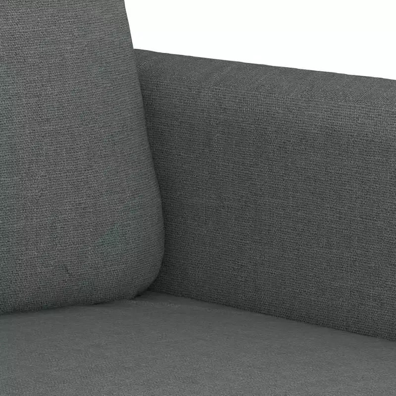 vidaXL Canapé 2 places gris foncé 55,1 tissu