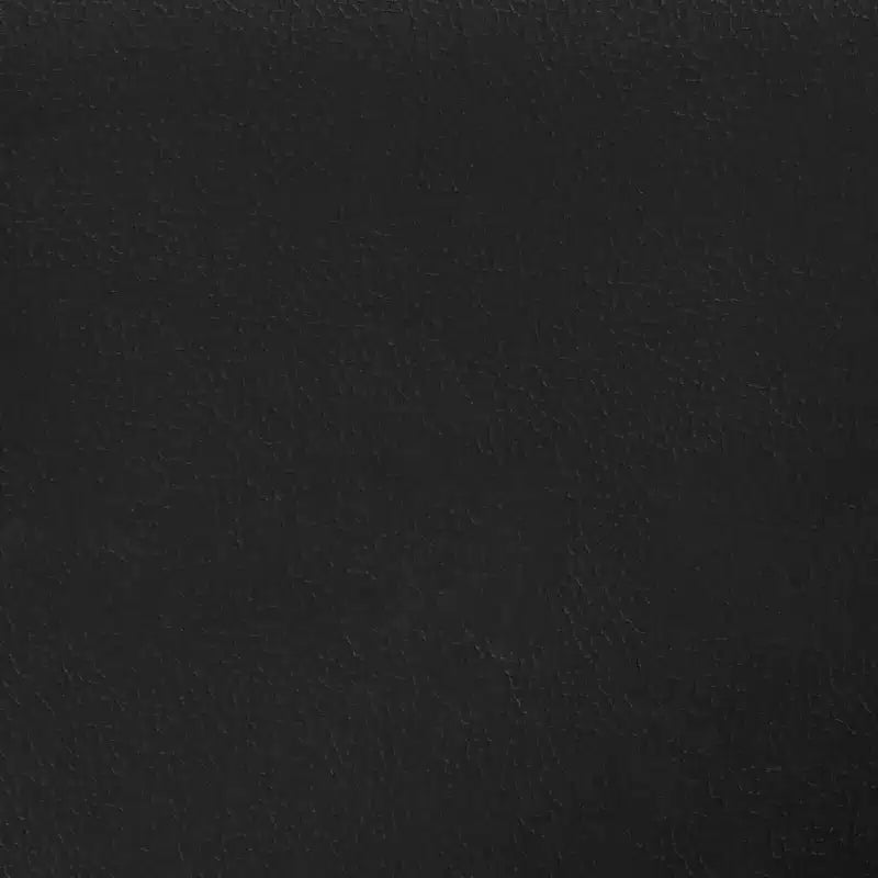vidaXL Fauteuil avec repose-pieds Noir Similicuir, métal, contreplaqué Simple