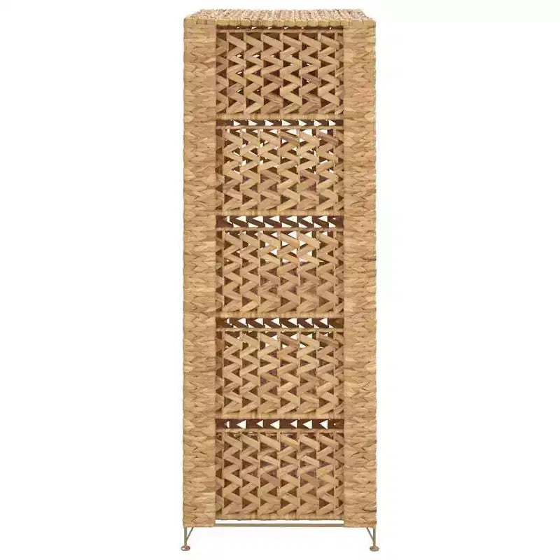 vidaXL Meuble de rangement Coffre de rangement Organisateur avec 6 paniers Jacinthe d'eau - 18,5 x 14,6 x 39,4 po