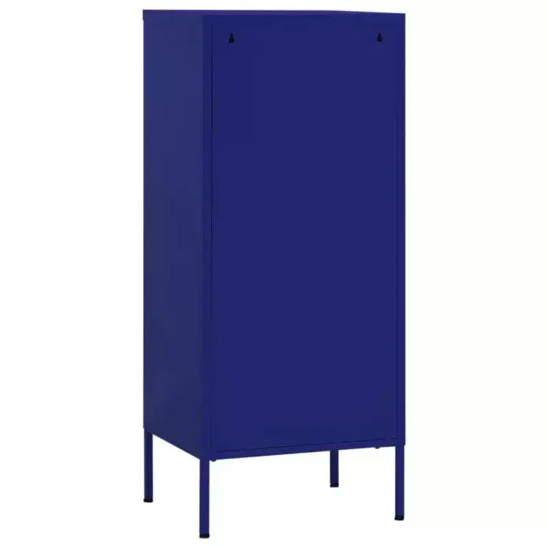 vidaXL Armoire de rangement bleu marine en acier, pieds réglables moyens - Bleu marine