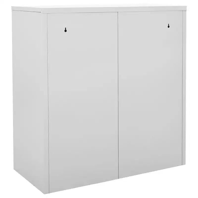vidaXL Lot de casiers - Organisateurs de rangement industriels en acier - Gris et vert - 9 casiers avec serrures - 90x45x92,5 cm