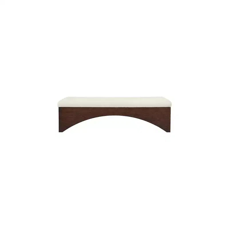 Meridian Furniture, Banc en Tissu Velours Poil Lawson