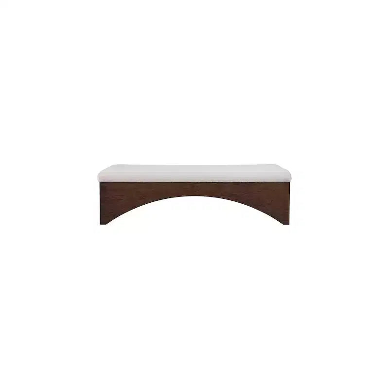 Meridian Furniture, Banc en Tissu Velours Poil Lawson