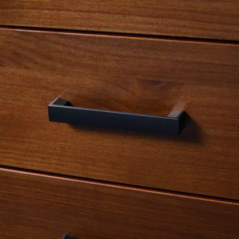 Commode à 6 tiroirs en bois massif avec poignées Walker Edison, assemblage facile