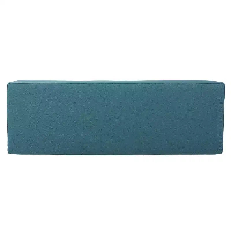 Pouf de rangement contemporain Carducci en tissu GDFStudio avec pieds en bouleau
