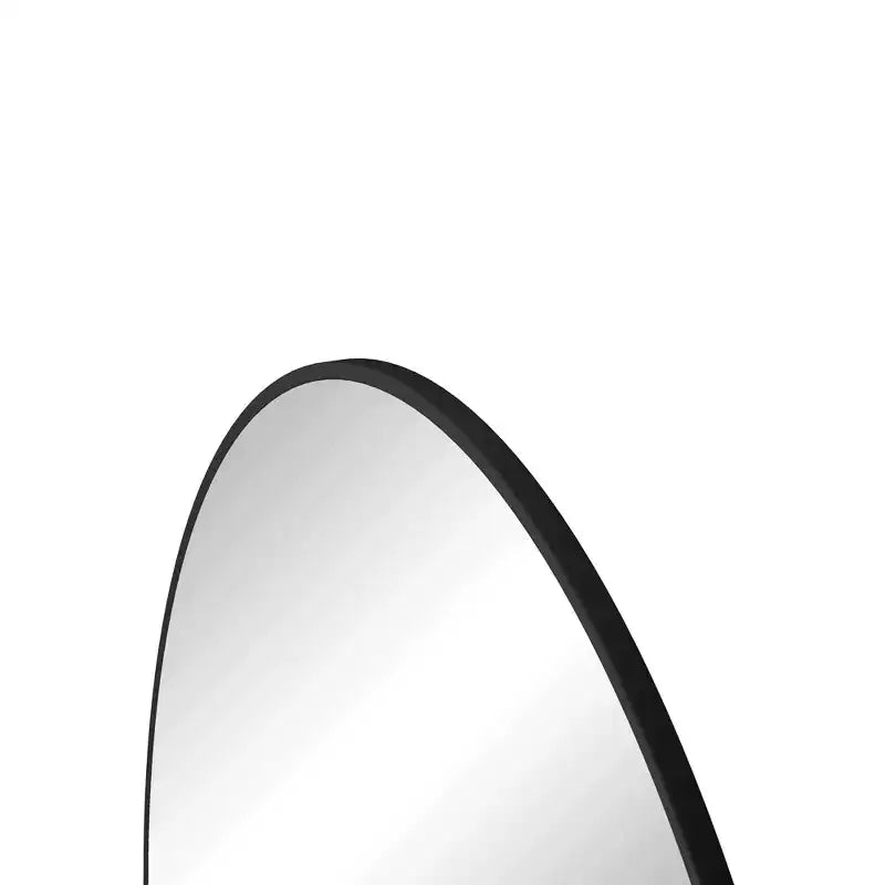 28 Miroir circulaire mural noir Miroir à cadre métallique
