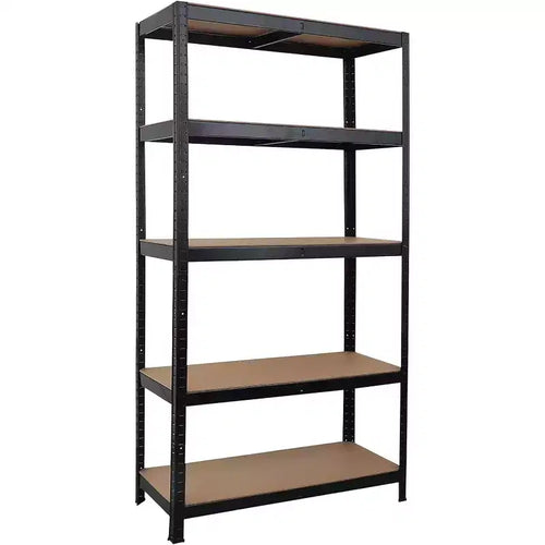 Acekool 5-Tier Heavy Duty Adjustable Steel Garage Storage Rack, 71 Shelving Unit with Steel Frame and MDF Shelves for Garage & Warehouse