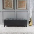 TUYOHW Upholstered Bench with Soft Cushion, Modern Bench for Living Room and Bedroom, Comfortable Bench for Adults